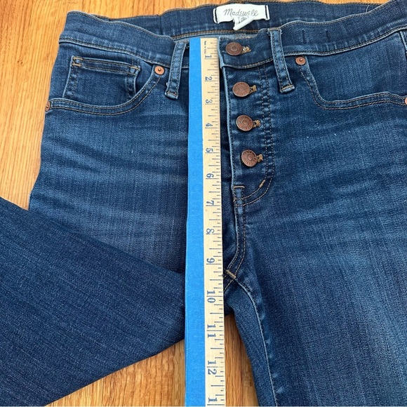 MADEWELL Mid-Rise Skinny Crop Jeans: Button-Front Size 28 (n3) - Picture 7 of 13